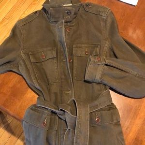 NWT LRL Lauren jeans co olive denim jacket